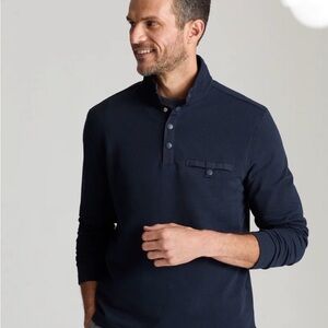 UnTuckIt Black Button-Front Long Sleeve Shirt - size L